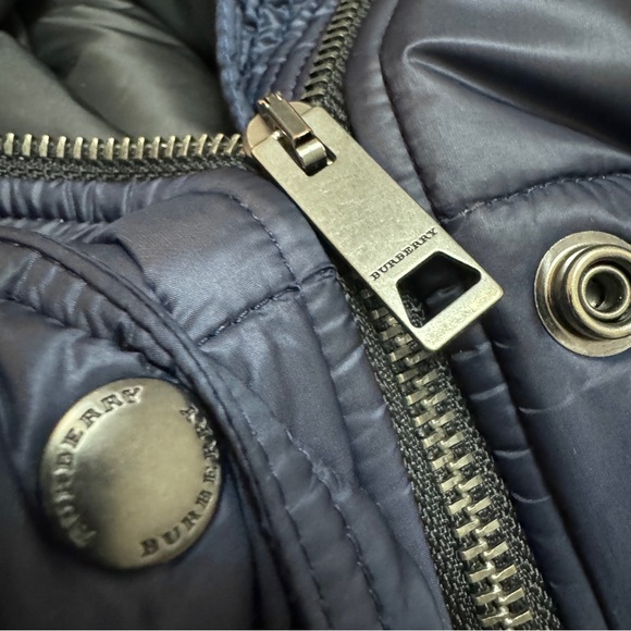 Burberry Sz S Puffer Goose Down Coat Jacket Hood ( Flaw ! ) - Picture 9 of 15